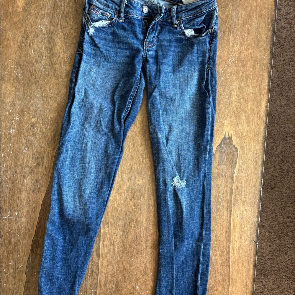 Hollister Dark Blue Skinny Jeans for Women